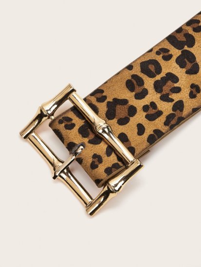 Leopard Pattern Buckle Belt - Click Image to Close