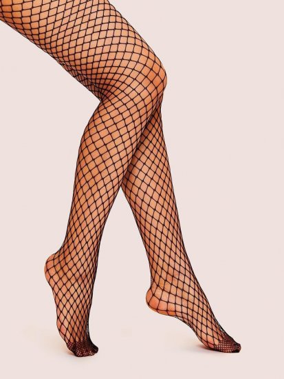 Plain Fishnet Tights - Click Image to Close