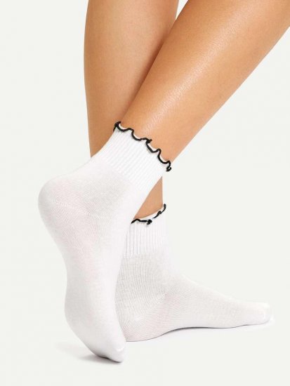 Frill Trim Socks - Click Image to Close