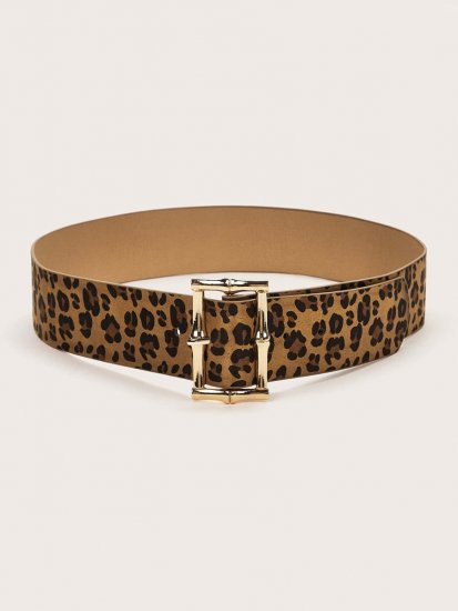 Leopard Pattern Buckle Belt - Click Image to Close