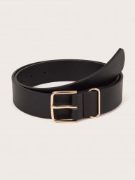 Geometric Metal Buckle Belt