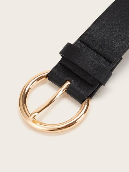 Round Metal Buckle Belt - Click Image to Close