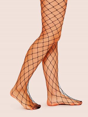 Plain Fishnet Tights