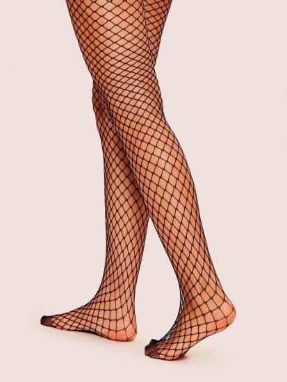 Plain Fishnet Tights - Click Image to Close