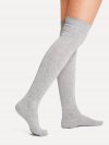 Plain Over the Knee Socks 2pairs