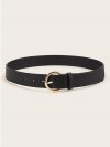 Round Metal Buckle Belt