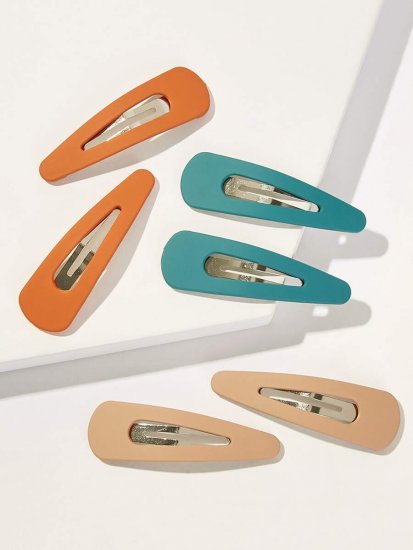 Simple Hair Snap Clip 3pairs - Click Image to Close