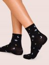 Planet Pattern Socks 1pair