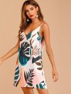 Tropical Print Cami Dress