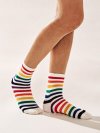 Rainbow Striped Pattern Socks 1pair