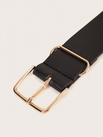 Geometric Metal Buckle Belt - Click Image to Close