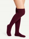 Plain Over The Knee Socks