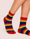 Rainbow Striped Pattern Socks 1pair