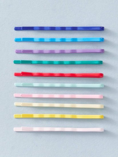 10pcs Solid Bobby Pin - Click Image to Close