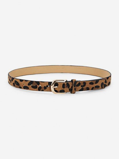 Buckle Design Leopard PU Belt - Click Image to Close