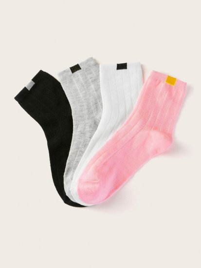 4pairs Simple Socks - Click Image to Close