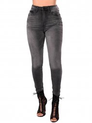 Zip Fly Skinny Crop Jeans