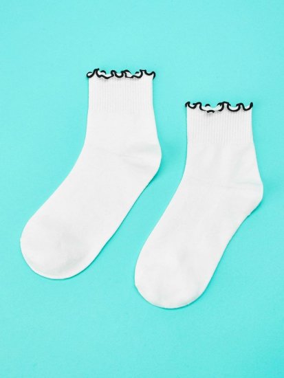 Frill Trim Socks - Click Image to Close