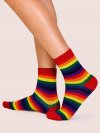 Rainbow Striped Pattern Socks 1pair