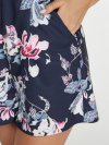 Floral Print Halter Ruffle Zipper Short Casual Romper for Women