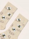 1pair Bee Pattern Socks