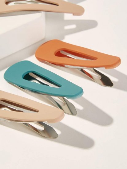 Simple Hair Snap Clip 3pairs - Click Image to Close