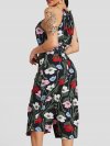 Floral Print Halter Pocket Long Casual Strap Jumpsuit for Women