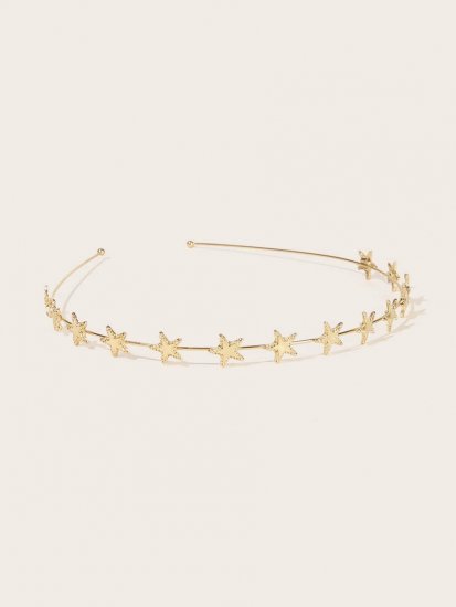 Star Decor Metal Headband - Click Image to Close