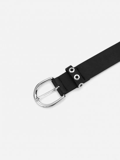 Eyelet Metal Buckle Belt - Click Image to Close