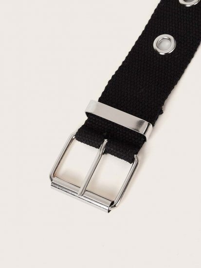 Solid Ribbon Buckle Belt - Click Image to Close