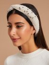 Rhinestone Decor Knit Headband