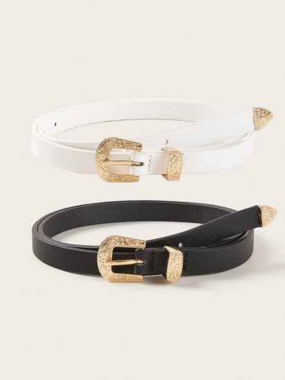 2pcs Western Buckle Belt - Click Image to Close